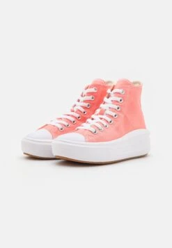 Converse Chuck Taylor All Star Move Platform Seasonal Color - High-Top Trainers - Lawn Flamingo/White -Converse Store 890be4a676a94ee7918dda5c91a4d7cf