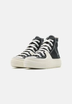 Converse Chuck Taylor All Star Construct Unisex - High-Top Trainers - Black/Vintage White/Egret -Converse Store 8de36b45b64c4546b9008ca2757011fa