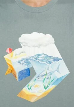 Converse Star Chevron Ocean - Print T-Shirt - Tidepool Grey -Converse Store 9034ca3daeed471ab11c50e0232e7a57