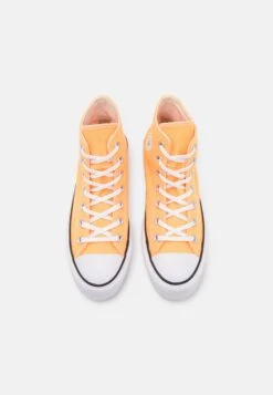 Converse Chuck Taylor All Star Lift Platform Seasonal Color - High-Top Trainers - Peach Beam/Black/White -Converse Store 907c4715e977462990f6a1ebc8614449