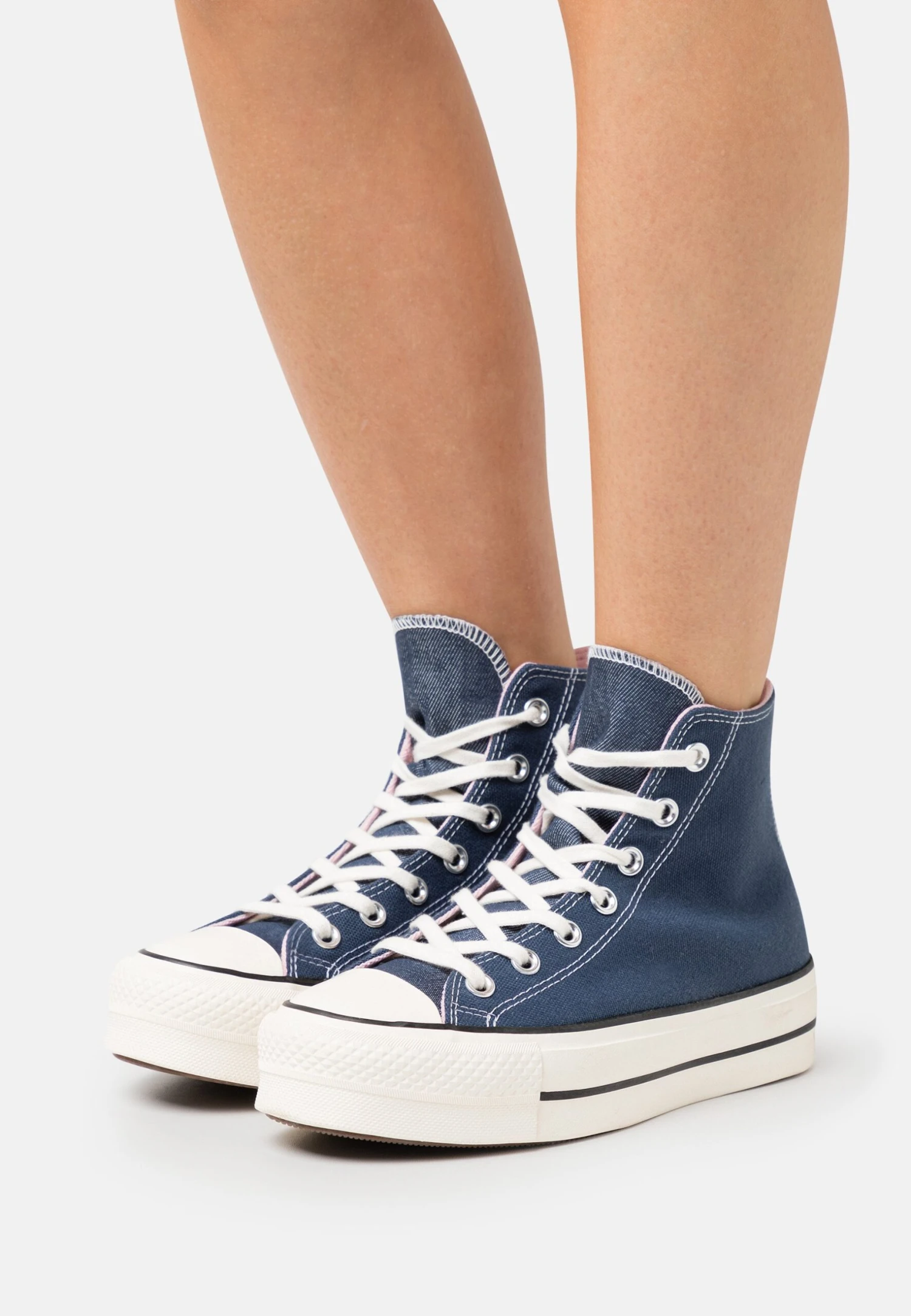 Converse Chuck Taylor All Star Lift Platform Ashion - High-Top Trainers - Navy/Egret/Sunrise Pink 1 Converse Chuck Taylor All Star Lift Platform Ashion - High-Top Trainers - Navy/Egret/Sunrise Pink