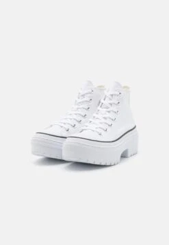 Converse CHUCK TAYLOR ALL STAR LUGGED HEEL PLATFORM - High-top Trainers - White/black/egret -Converse Store 91a75eca399c4a60b449217198f07bf3