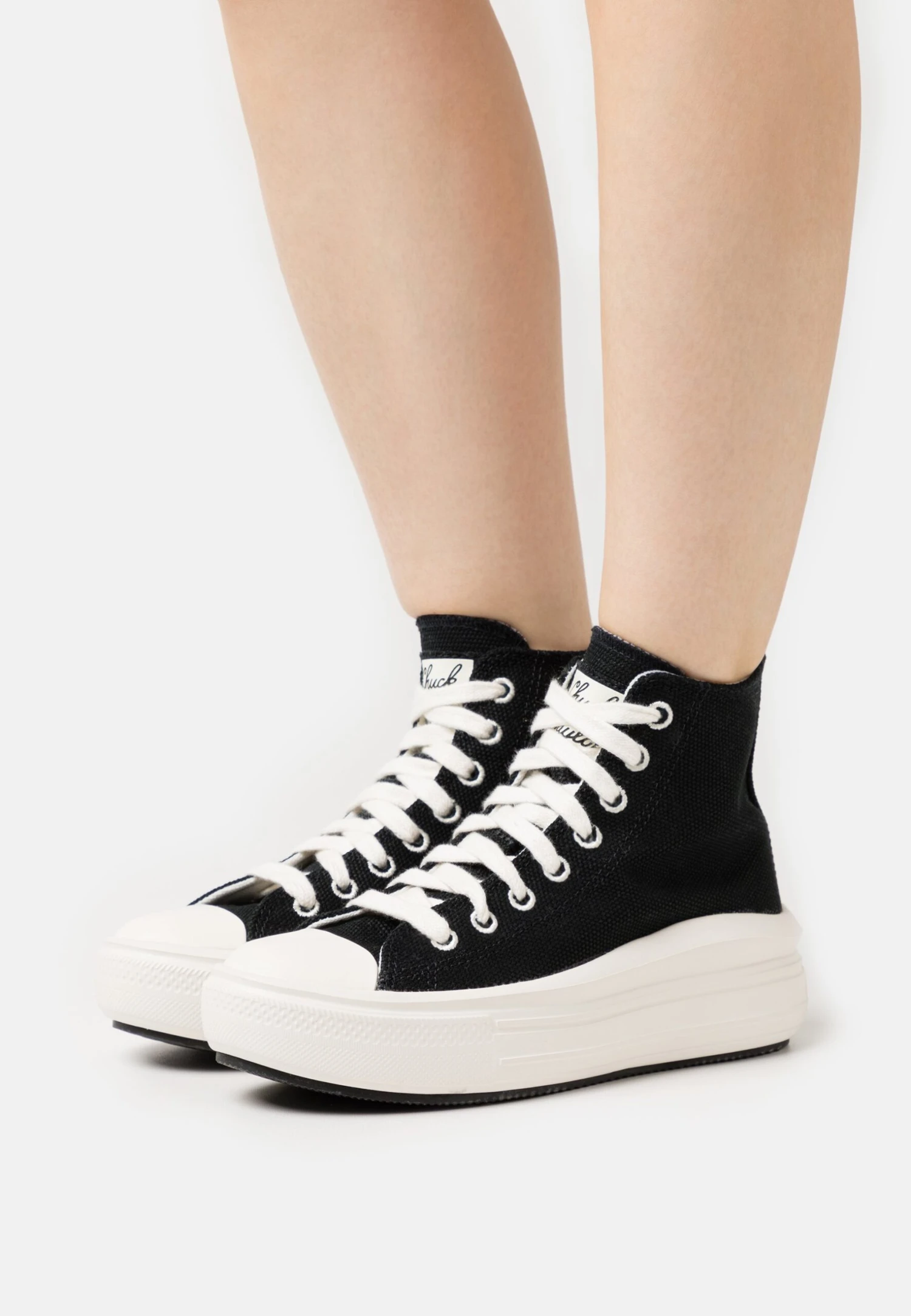 Converse Chuck Taylor All Star Move - High-Top Trainers - Black/Natural Ivory/Egret 1 Converse Chuck Taylor All Star Move - High-Top Trainers - Black/Natural Ivory/Egret