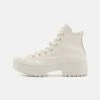 Converse CHUCK TAYLOR ALL STAR LUGGED HEEL LEATHER PLATFORM - High-top Trainers - Egret