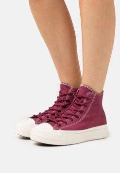 Converse Chuck Taylor All Star Lift Platform Workwear - High-Top Trainers - Cherry Vision/Saddle/Egret