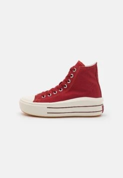 Converse CHUCK TAYLOR ALL STAR MOVE PLATFORM RETRO SPORT - High-top Trainers - Park Red/egret/vermillion Red