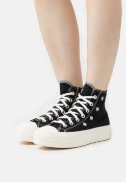 Converse Chuck Taylor All Star Lift - High-Top Trainers - Black/Egret/Light Gold