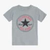 Converse Core Chuck Patch Tee- Print T-Shirt - Dark Grey Heather