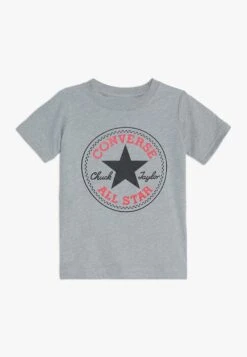 Converse Core Chuck Patch Tee- Print T-Shirt - Dark Grey Heather