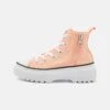 Converse Chuck Taylor All Star Lugged Lift Platform - High-Top Trainers - Cheeky Coral/White/Black