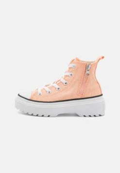 Converse Chuck Taylor All Star Lugged Lift Platform - High-Top Trainers - Cheeky Coral/White/Black