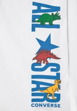 Converse Dinoverse Vertical Tee Unisex - Long Sleeved Top - White/Totally Blue -Converse Store 9ca0a3de0dc54b13ad3832b523a2fdb4