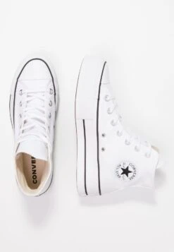 Converse Chuck Taylor All Star Lift - High-Top Trainers - White/Black -Converse Store 9cbc5efb5d4944e6a02f04ed53ed527a