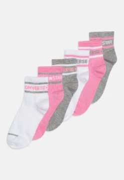 Converse Wordmark Ankle Unisex 6 Pack - Socks - Pink