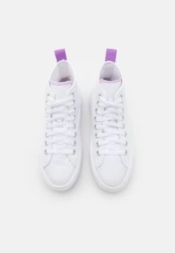 Converse Chuck Taylor All Star Move Platform Unisex - High-Top Trainers - White/Pixel Purple -Converse Store a304436d72c5411395cf5ac5a9065b11