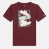 Converse SHOE TEE - Print T-shirt - Deep Bordeaux Heather