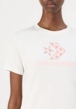 Converse STAR CHEVRON INFILL TEE - Print T-shirt - Vintage White -Converse Store a6b7dfd41e3f488e9caf2af561896e34