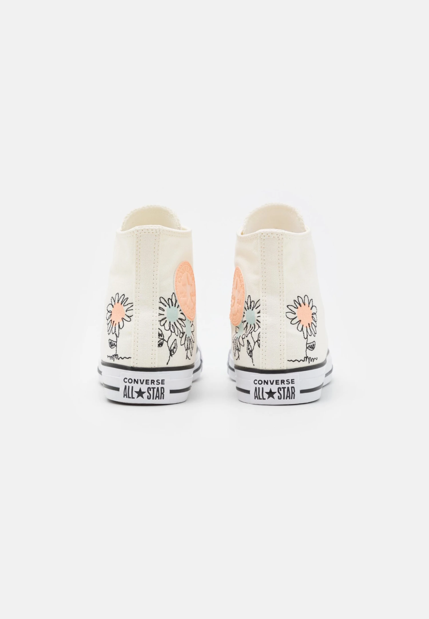 Converse Chuck Taylor All Star Summer Florals - High-Top Trainers - Egret/Cheeky Coral/Black 4 Converse Chuck Taylor All Star Summer Florals - High-Top Trainers - Egret/Cheeky Coral/Black - Image 4