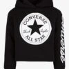 Converse CHUCK PATCH CROPPED - Hoodie - Black