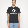 Converse Go To Star Chevron Tee Unisex - Print T-Shirt - Black