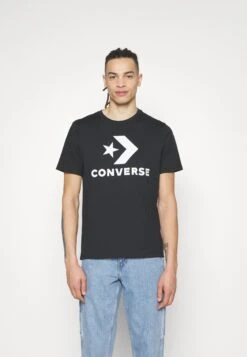 Converse Go To Star Chevron Tee Unisex - Print T-Shirt - Black