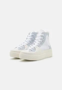 Converse Chuck Taylor All Star Construct Summer Tone Unisex - High-Top Trainers - White/Ghosted/Black -Converse Store b01163f7279e4b57aaf06cf56b9c9cb1