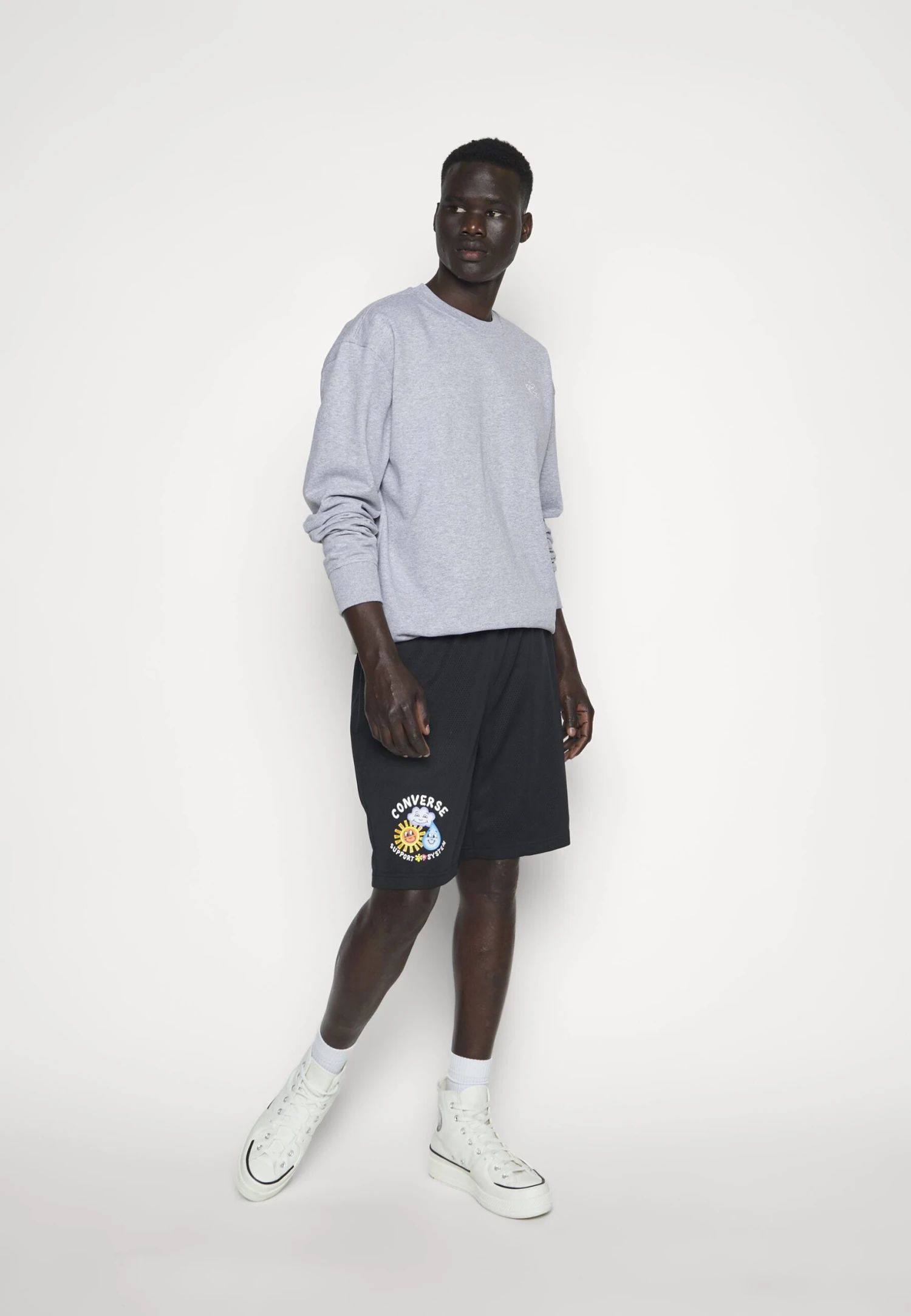 Converse Weather System Graphic - Tracksuit Bottoms - Black 5 Converse Weather System Graphic - Tracksuit Bottoms - Black - Image 5