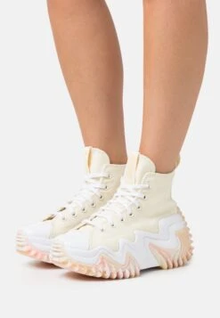 Converse Run Star Motion Cx Platform Marbled - High-Top Trainers - Potato Salad/Cheeky Coral/White