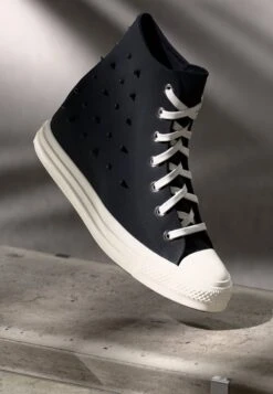 Converse CHUCK TAYLOR ALL STAR WEDGE - High-top Trainers - Black/egret/brown