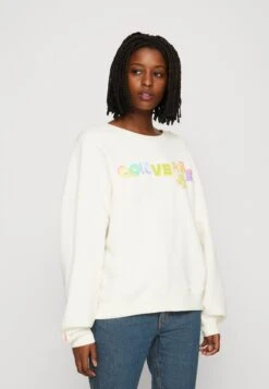 Converse Heavyweight Graphic Crew - Sweatshirt - Egret