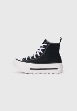 Converse CHUCK TAYLOR ALL STAR LIFT DOUBLE STACK UNISEX - High-top Trainers - Black/white/egret