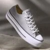 Converse CHUCK TAYLOR ALL STAR LIFT PLATFORM - Trainers - Grey Area/white/black