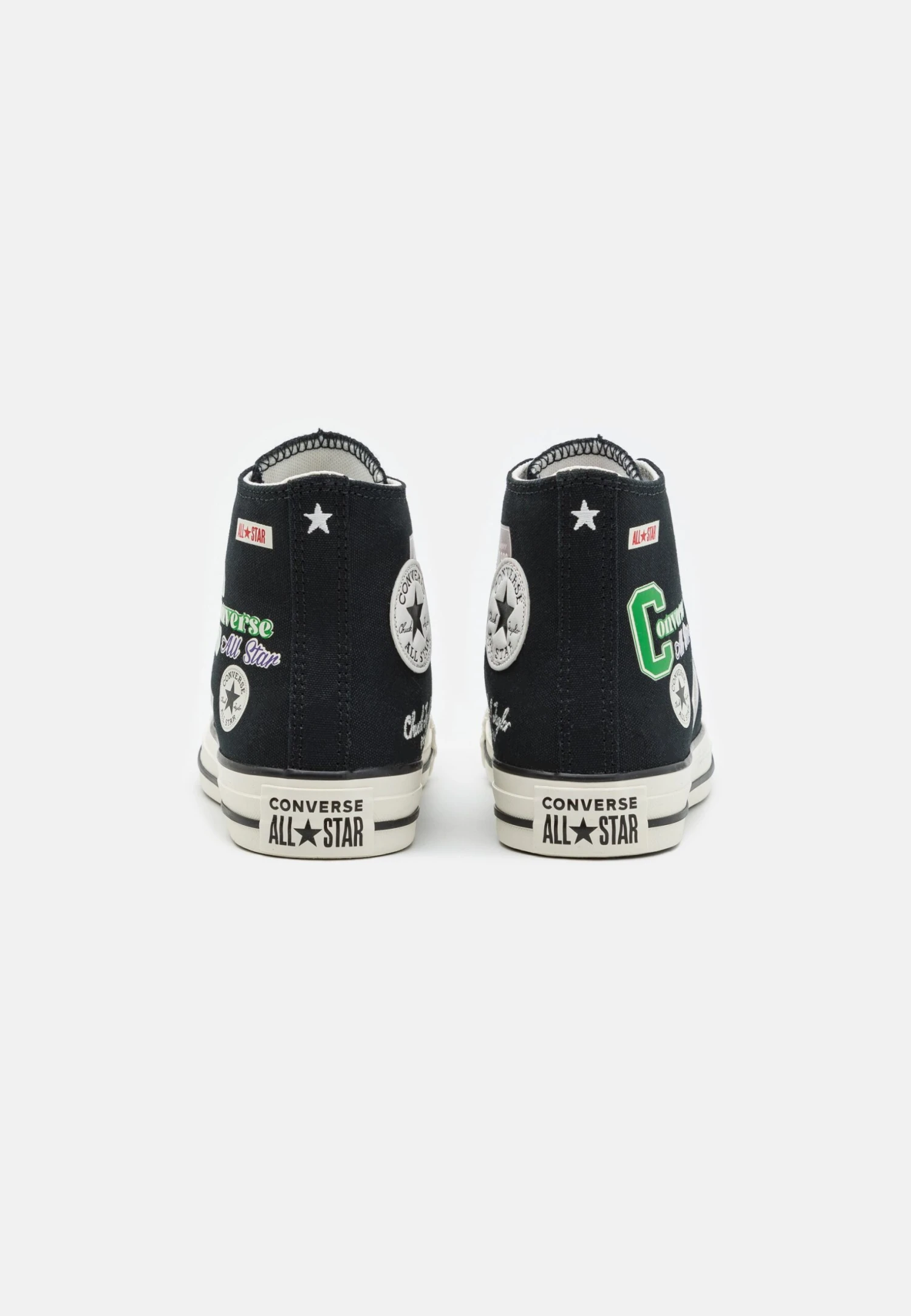 Converse Chuck Taylor All Star Unisex - High-Top Trainers - Black/White/Green 3 Converse Chuck Taylor All Star Unisex - High-Top Trainers - Black/White/Green - Image 3