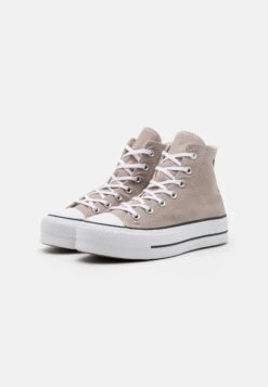 Converse Chuck Taylor All Star Lift Platform - High-Top Trainers - Stone/White/Black -Converse Store bd0e17865d80435f8976fbbd19fd2971