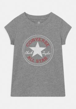 Converse Chuck Patch- Print T-Shirt - Dark Grey Heather