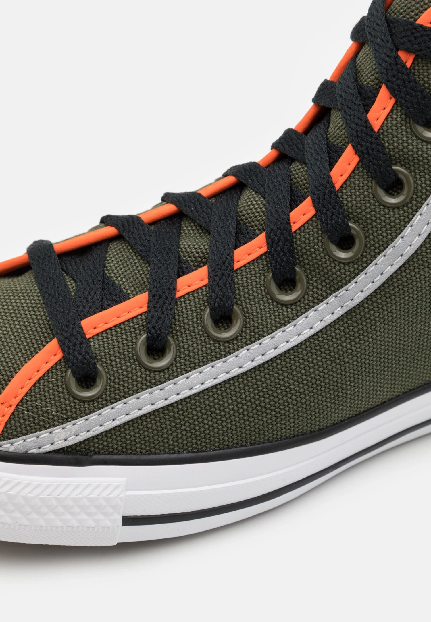 Converse Chuck Taylor All Star Reflective Unisex - High-Top Trainers - Cargo Khaki/Bold Mandarin 6 Converse Chuck Taylor All Star Reflective Unisex - High-Top Trainers - Cargo Khaki/Bold Mandarin - Image 6