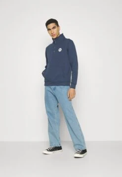 All Star Retro Quarter Zip Unisex - Sweatshirt - Converse Navy -Converse Store bebc920bd8964fd4a1da0a3b6acae578