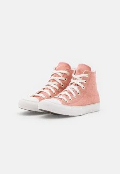 Converse Chuck Taylor All Star - High-Top Trainers - Rust Pink/Vintage White/Gold -Converse Store c10f1851b5a6412996149af3492a7085