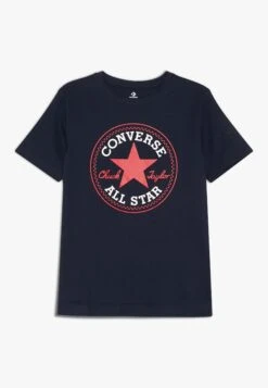 Converse Core Chuck Patch Tee- Print T-Shirt - Obsidian/Red