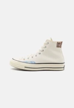 Converse Chuck 70 Crafted Ollie Patch Unisex - High-Top Trainers - Offwhite/Lite Blue/Brown