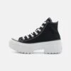 Converse CHUCK TAYLOR ALL STAR LUGGED HEEL PLATFORM - High-top Trainers - Black/white/egret