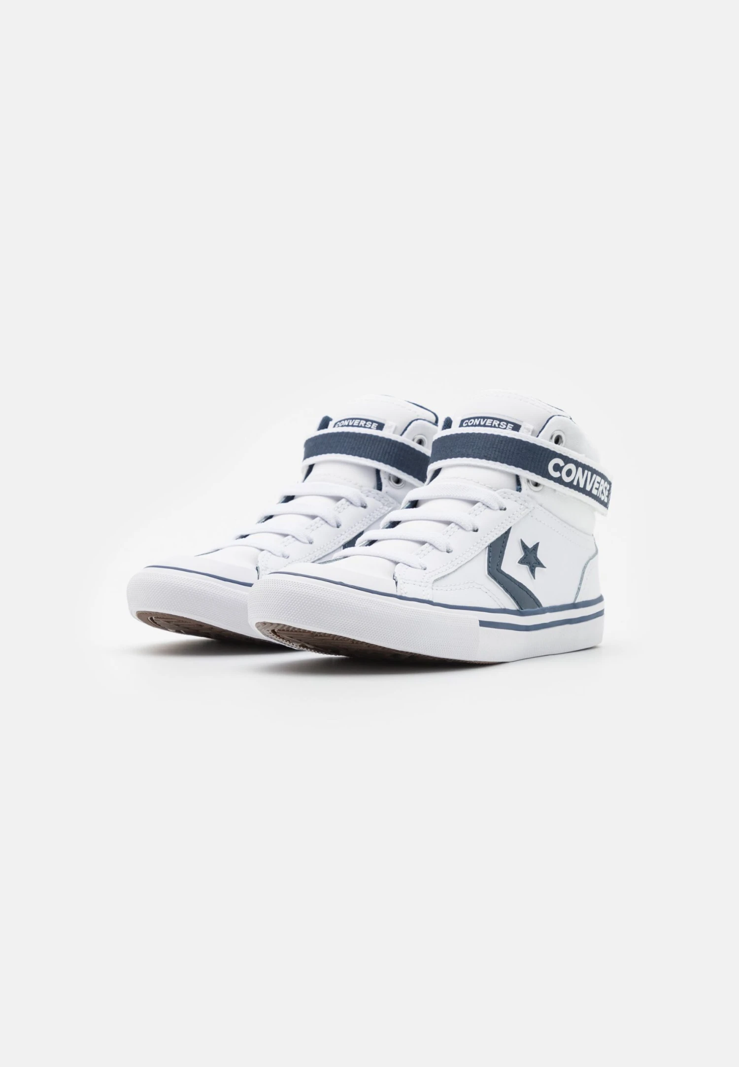 Converse Pro Blaze Strap Easy-On Varsity Club Unisex - High-Top Trainers - White/Navy 2 Converse Pro Blaze Strap Easy-On Varsity Club Unisex - High-Top Trainers - White/Navy - Image 2