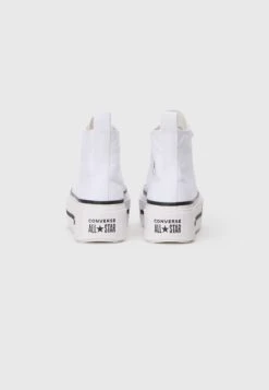 Converse CHUCK TAYLOR ALL STAR LIFT DOUBLE STACK UNISEX - High-top Trainers - White/black/egret -Converse Store c91dc61a357f4eb6b286281d8dae83c3