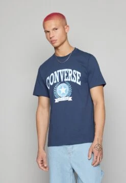 Converse Retro Collegiate Unisex - Print T-Shirt - Navy -Converse Store cb40ae6f5b7544fda896e4cc12770f1c