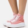 Converse Chuck Taylor All Star Move Platform- High-Top Trainers - Ritual Rose/White