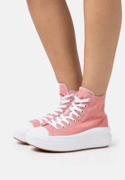 Converse Chuck Taylor All Star Move Platform- High-Top Trainers - Ritual Rose/White