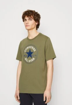 Converse Go To All Star Patch Logo Unisex - Print T-Shirt - Khaki