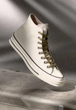 Converse CHUCK 70 HOUNDSTOOTH UNISEX - High-top Trainers - Egret/swamp Core/last Straw