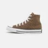 Converse Chuck Taylor All Star Herringbone Unisex - High-Top Trainers - Sand Dune/Velvet Brown/White