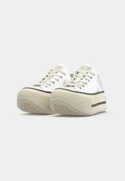 Converse CHUCK TAYLOR ALL STAR LIFT DOUBLE STACK - Trainers - Silver-coloured Metallic/egret/black -Converse Store da82dee8ed2e4319bbfdbd4773a55849